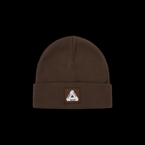 Palace Tri-Ferg Patch Beanie 'Nice Brown'