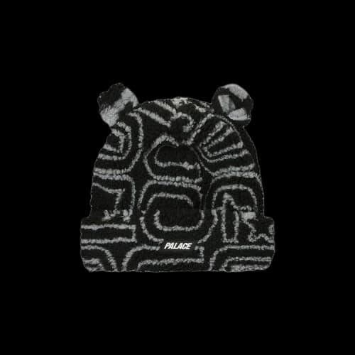 Palace Joyrex Fleece Ears Beanie 'Black'