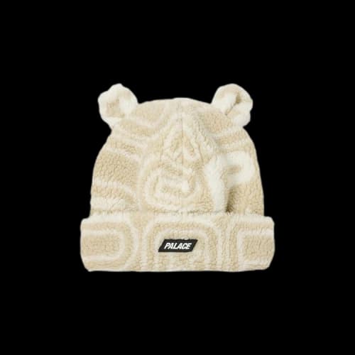 Palace Joyrex Fleece Ears Beanie 'Stone'
