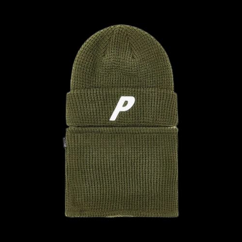 Palace Zip Off Facewarmer P Beanie 'The Deep Green'