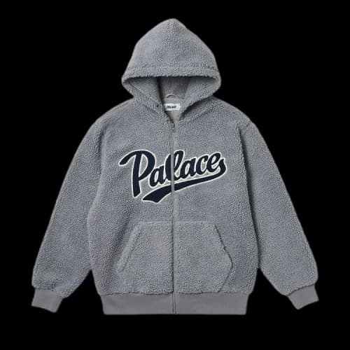 Palace Script Hood 'Grey'