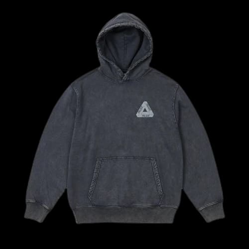 Palace Washed Out Tri-Ferg Hood 'Navy'