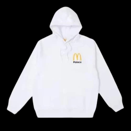 Palace x McDonald's Logo Hoodie 'White'
