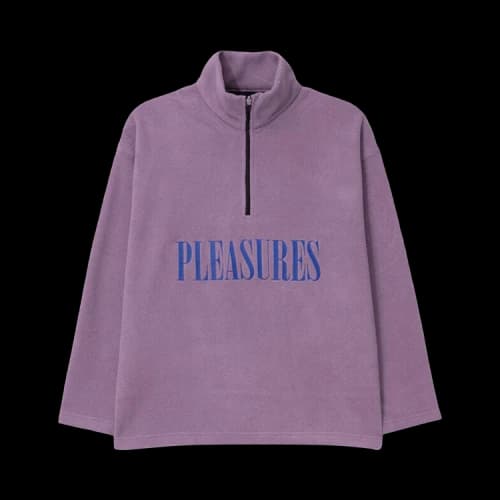 Pleasures Onyx Half Zip Polar Fleece 'Lilac'