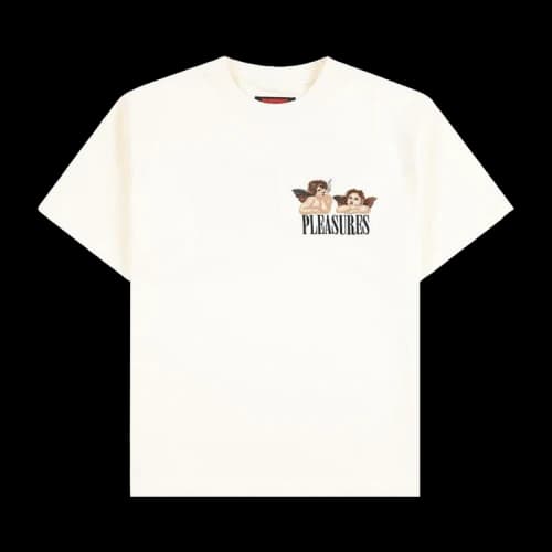 Pleasures Dynamic Short Sleeve Crewneck Ecru