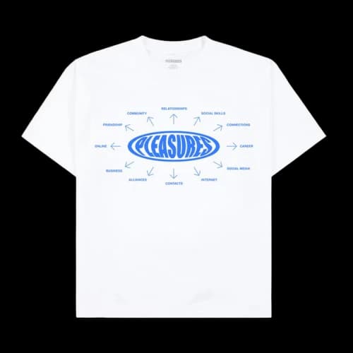 Pleasures Overview Logo T-Shirt 'White'