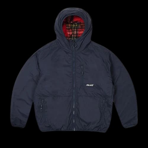 Palace Reversible Check Fleece Jacket 'Red'