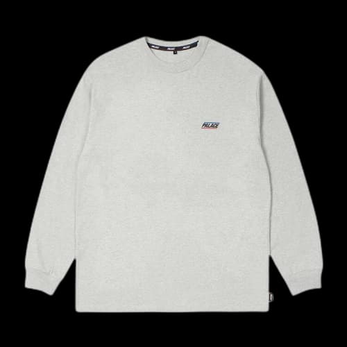 Palace Basically A Long-Sleeve 'Grey Marl'