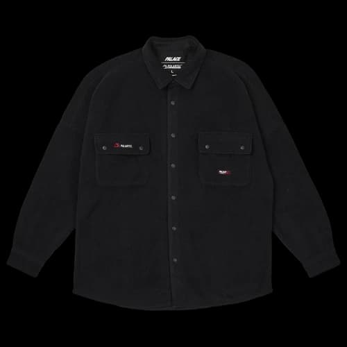 Palace Polartec Drop Shoulder Shirt 'Black'