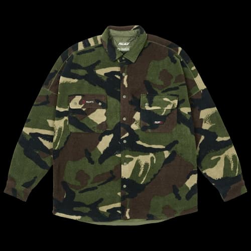 Palace Polartec Drop Shoulder Shirt 'Woodland DPM'