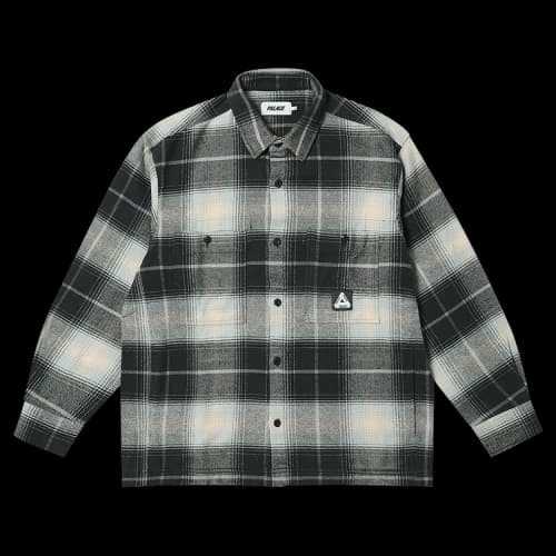 Palace Work Shirt 'Grey/Blue'