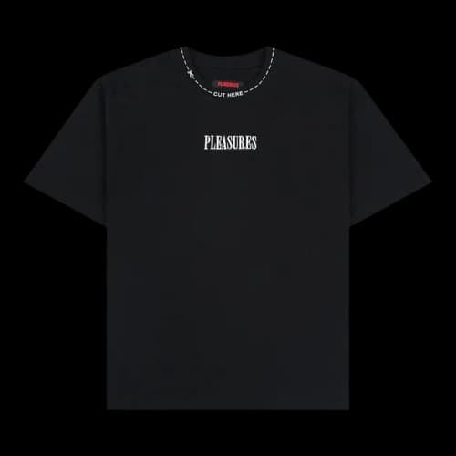 Pleasures Cut Here Heavyweight Tee 'Black'