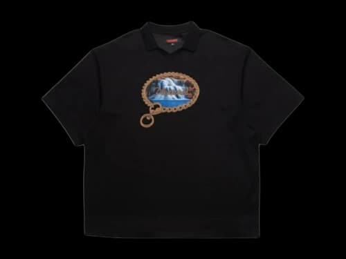 Pleasures Submission Boxy Polo Black