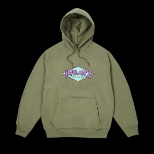 Palace x Thrasher Hood 'Olive'
