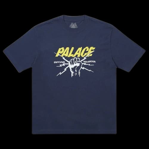 Palace Shocking Behaviour T-Shirt 'Navy'