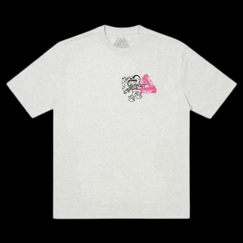 Palace Derek Garage T-Shirt 'Grey Marl'