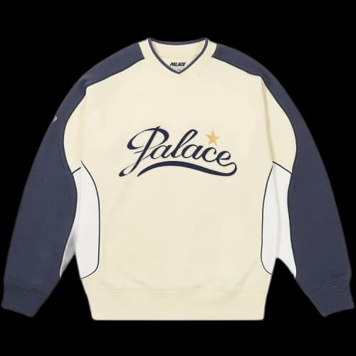 Palace Star Script Crew 'Soft White'
