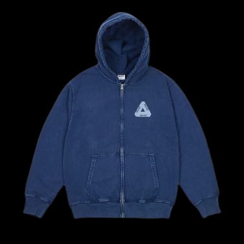 Palace Pigment Wash Tri-Ferg Hood 'Navy'
