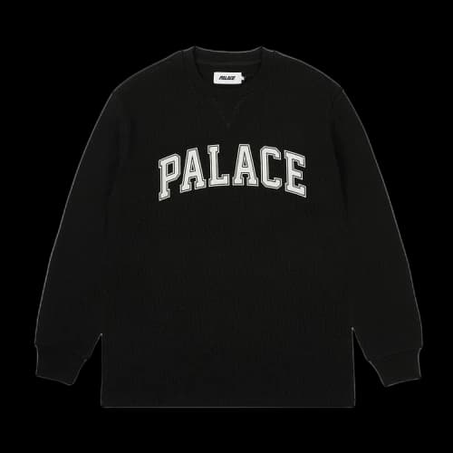 Palace Waffle Long-Sleeve 'Black'
