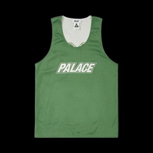 Palace Mesh Reverso Border Vest 'Green'