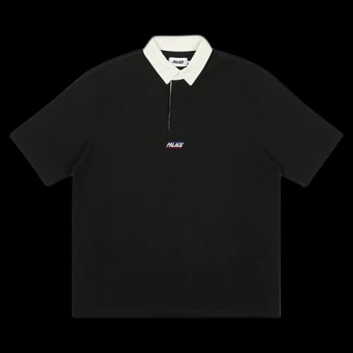 Palace Wide Rugby Polo 'Black'