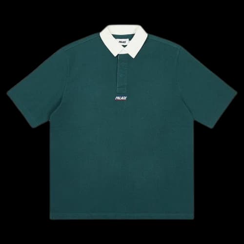 Palace Wide Rugby Polo 'Green'