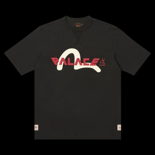 Palace x Evisu Logo T-Shirt 'Black'