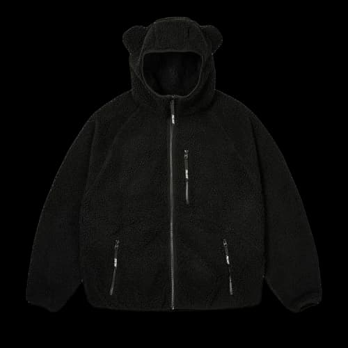 Palace Teddy Fleece Jacket 'Black'