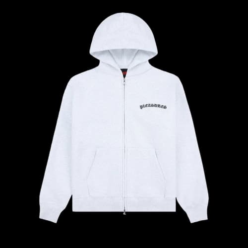 Pleasures Neural Zip Hoodie 'Heather Grey'