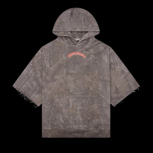 Pleasures Cut Off Hoodie 'Camo'