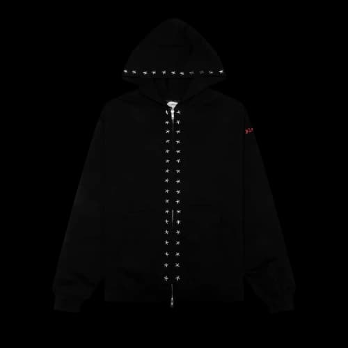 Pleasures Dane Studded Hoodie 'Black'