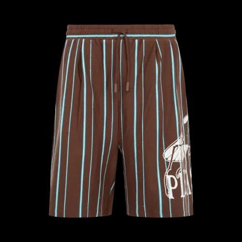 Pleasures Teleport Wide Shorts 'Brown'