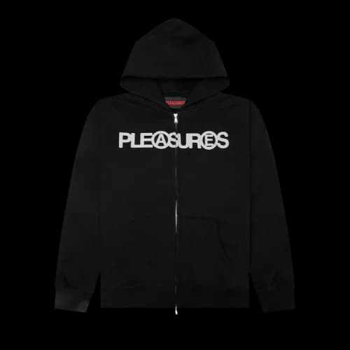 Pleasures Zine Zip Hoodie 'Black'