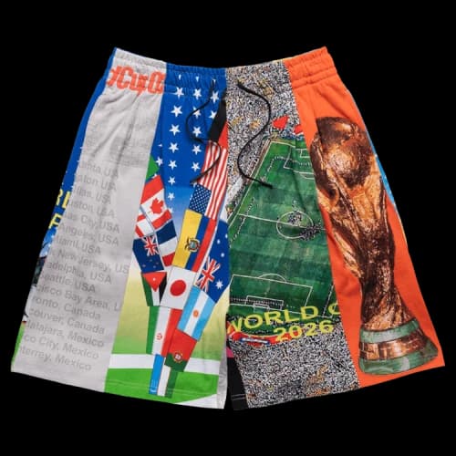 Pleasures World Cup Wide Shorts 'Multicolor'