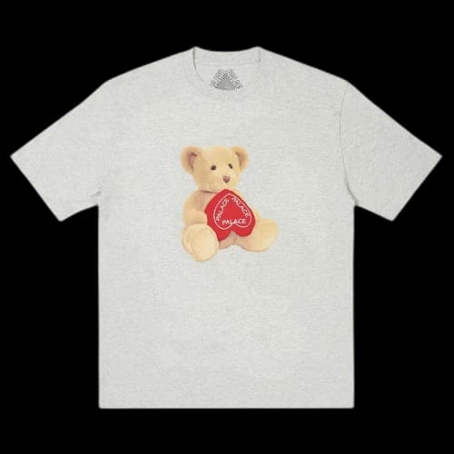 Palace Teddy T-Shirt 'Grey Marl'