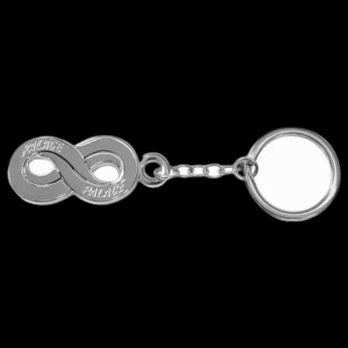 Palace Chain Link Keyring 'Silver'