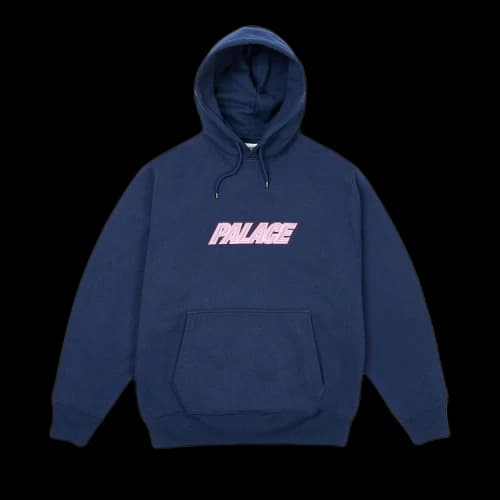 Palace Font Hood 'Navy'