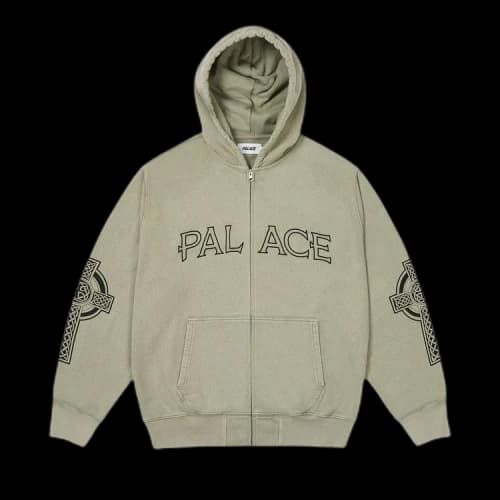 Palace Celtic Zip Hood 'The Deep Green'