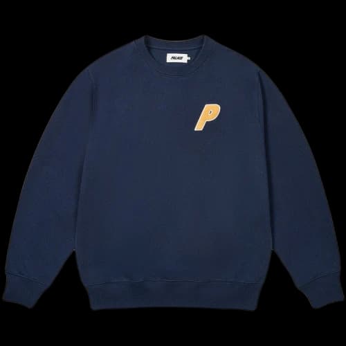 Palace Chenille Tri-Ferg Crew 'Navy'