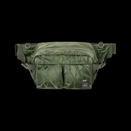 Palace x Porter-Yoshida & Co. Tanker Waist Bag 'Olive/Jacquard'