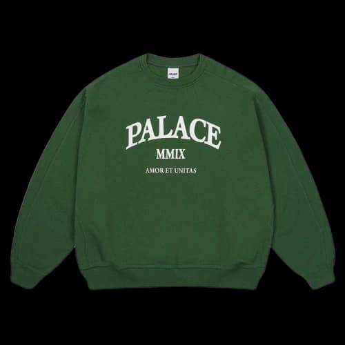 Palace Unitas Oversized Crew 'Green'