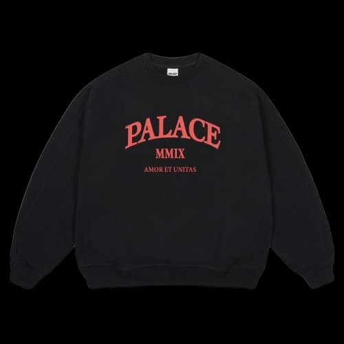 Palace Unitas Oversized Crew 'Black'