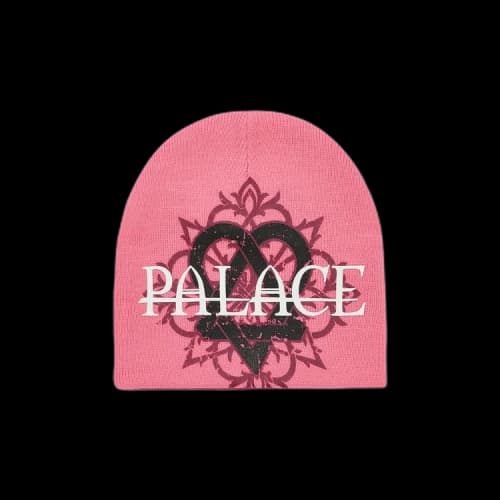 Palace Tri-Gram Nein Cuff Beanie 'Pink'