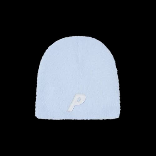 Palace Faux Mohair P Nein Cuff Beanie 'Skyline Blue'