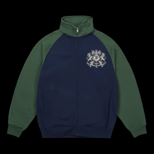 Palace Crest Sweat 'Navy/Racey Green'