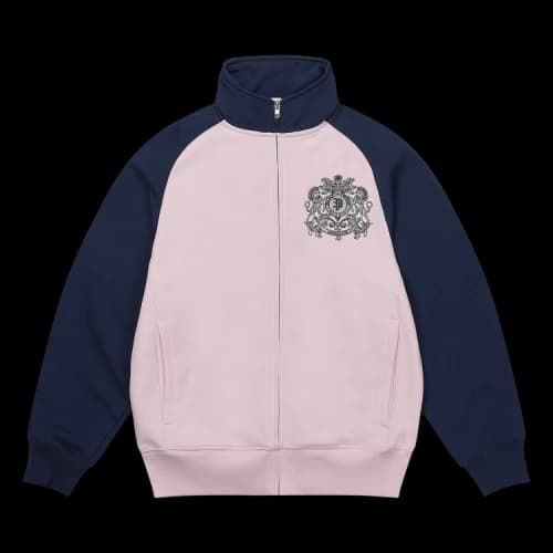 Palace Crest Sweat 'Lush Flush/Navy'
