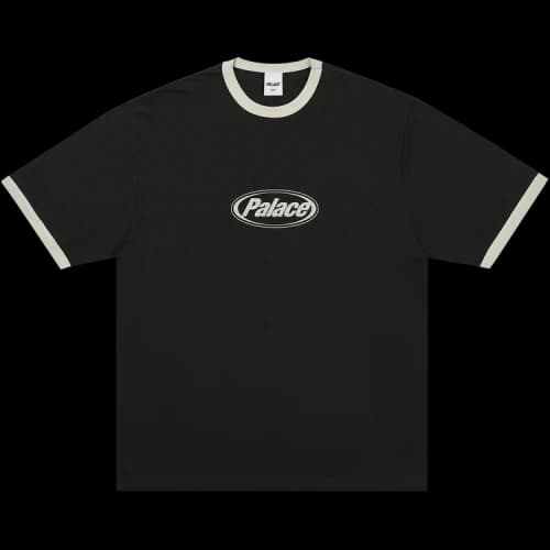Palace Elipse Ringer T-Shirt 'Black'