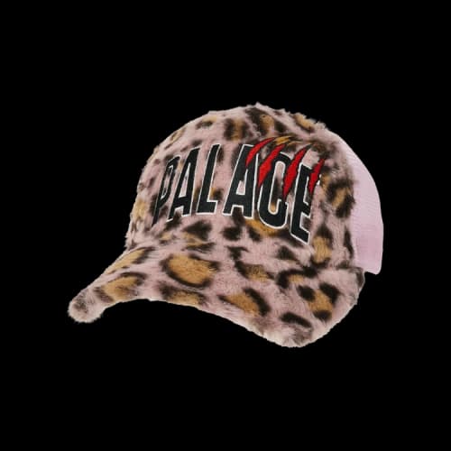 Palace Claw Furry Trucker 'Leopard Pink'