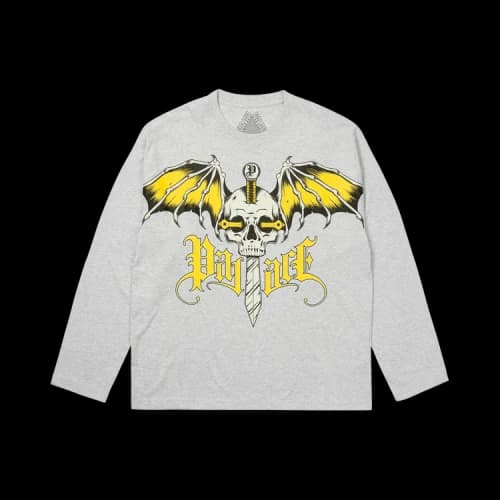 Palace Wingspan Long-Sleeve 'Grey Marl'