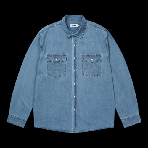 Palace Denim Western Over Shirt 'Stone Wash'